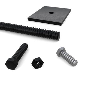 Coil Nuts Bolts Rod and Flat Washers