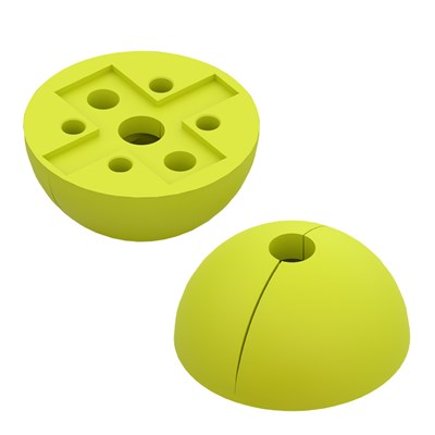 Yellow 2 Ton Urethane Plus Lifting Pin Recess for precast concrete lifting system