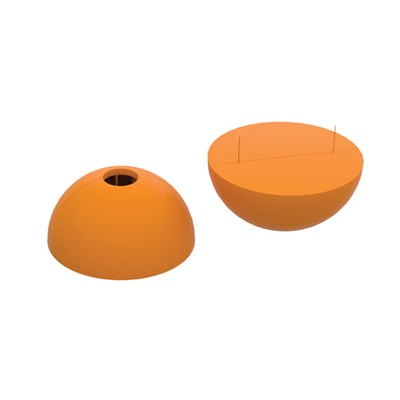 Orange Plastic 4 Ton Lifting Pin Recess Member for precast concrete lifting and handling