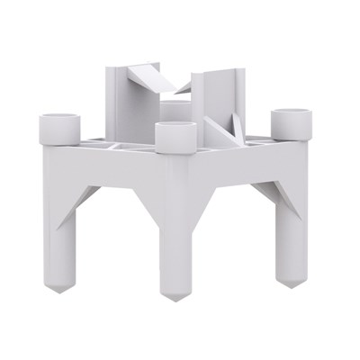 CHAIR, HEAVY DUTY STACK 2" WHITE