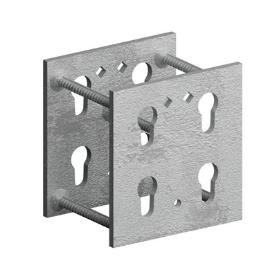 Double-sided Quik Corbel #10 embed of the Quik Corbel System used to create a bearing system in precast concrete elements.